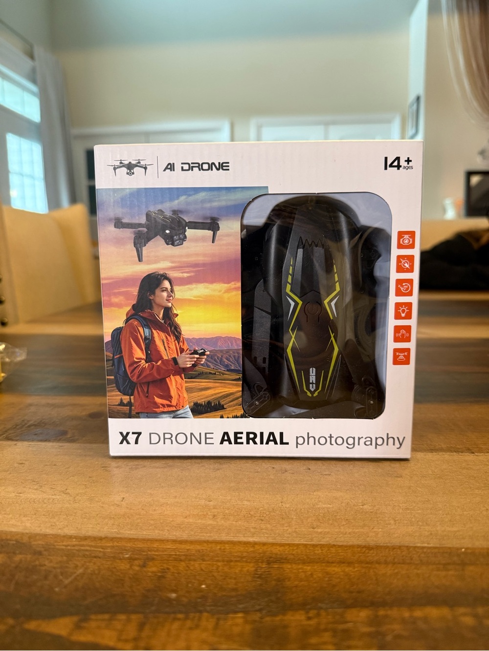 X7 Drone Aerial Photography Drone - Black & Yellow